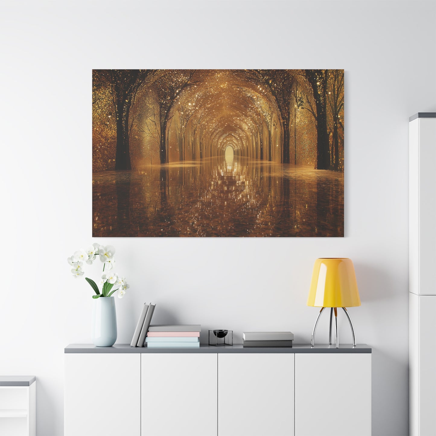 Enchanting Golden Path Art - Canvas
