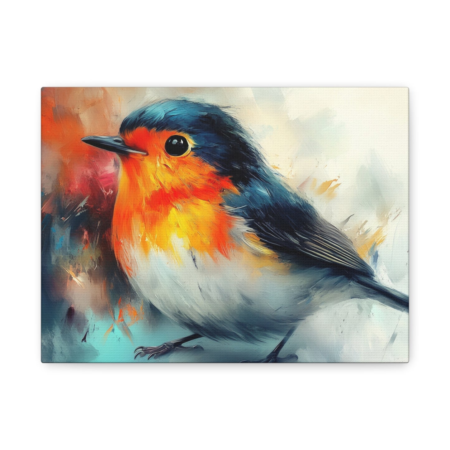 Red Breast Robin Art - Canvas