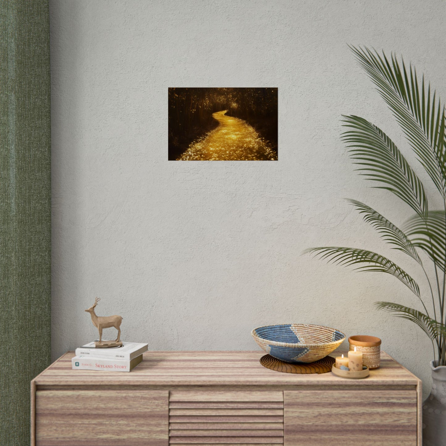 Gold Leaf Magical Golden Pathway - Premium Art Print