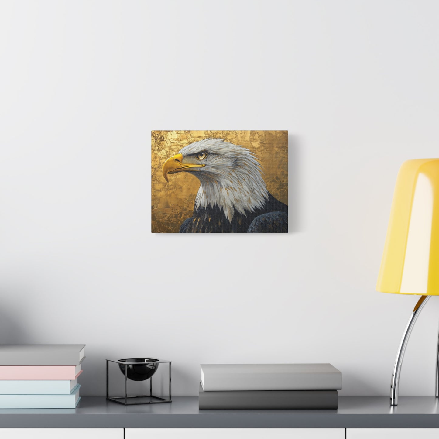 Gold Leaf Bald Eagle - Canvas