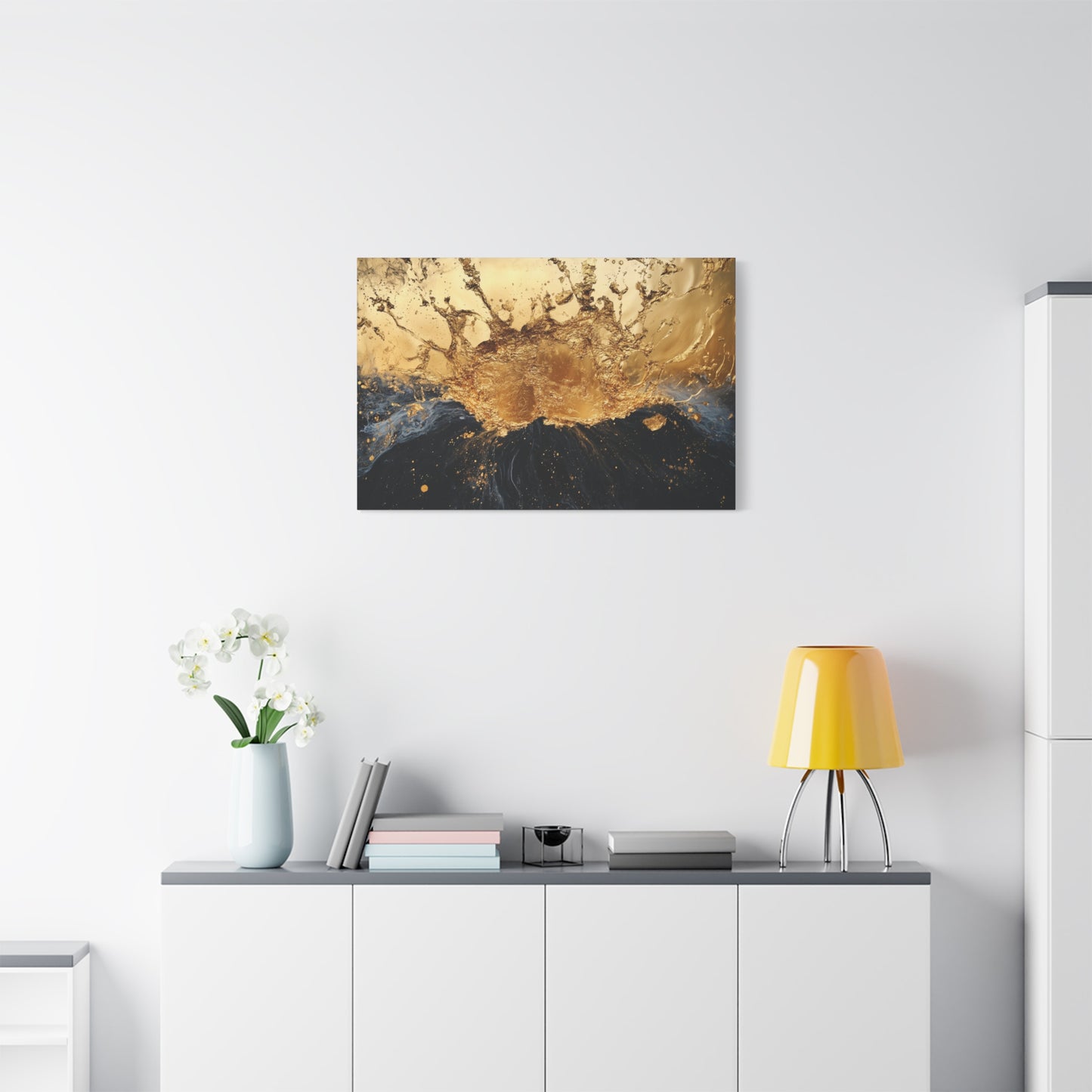 Gold Leaf Abstract Eruption - Canvas