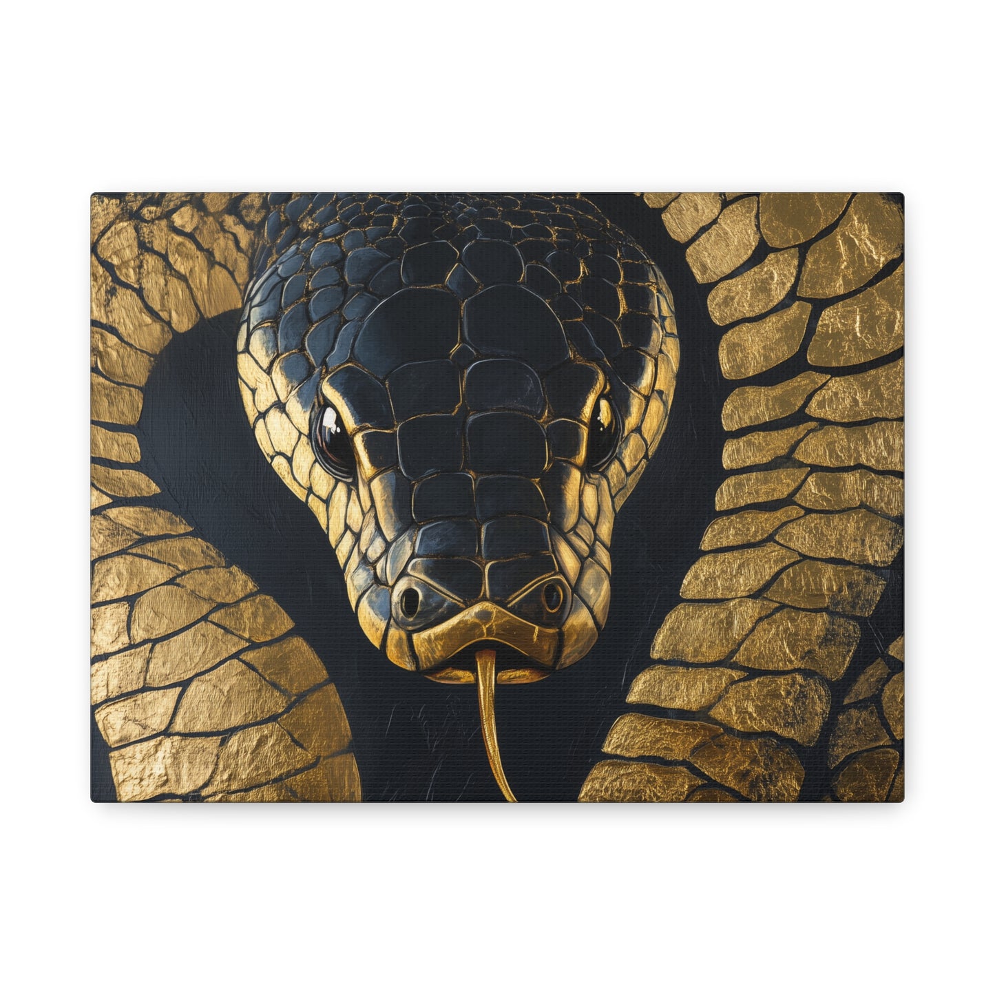 Gold Leaf Snake - Canvas