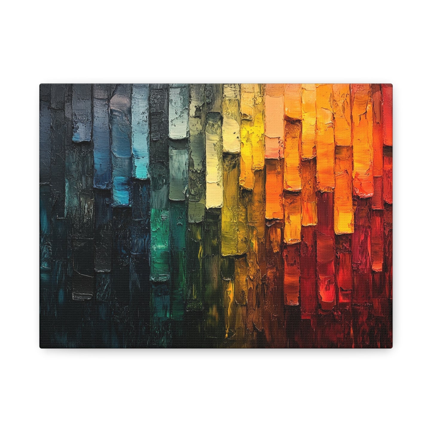 Abstract Color Strips - Canvas