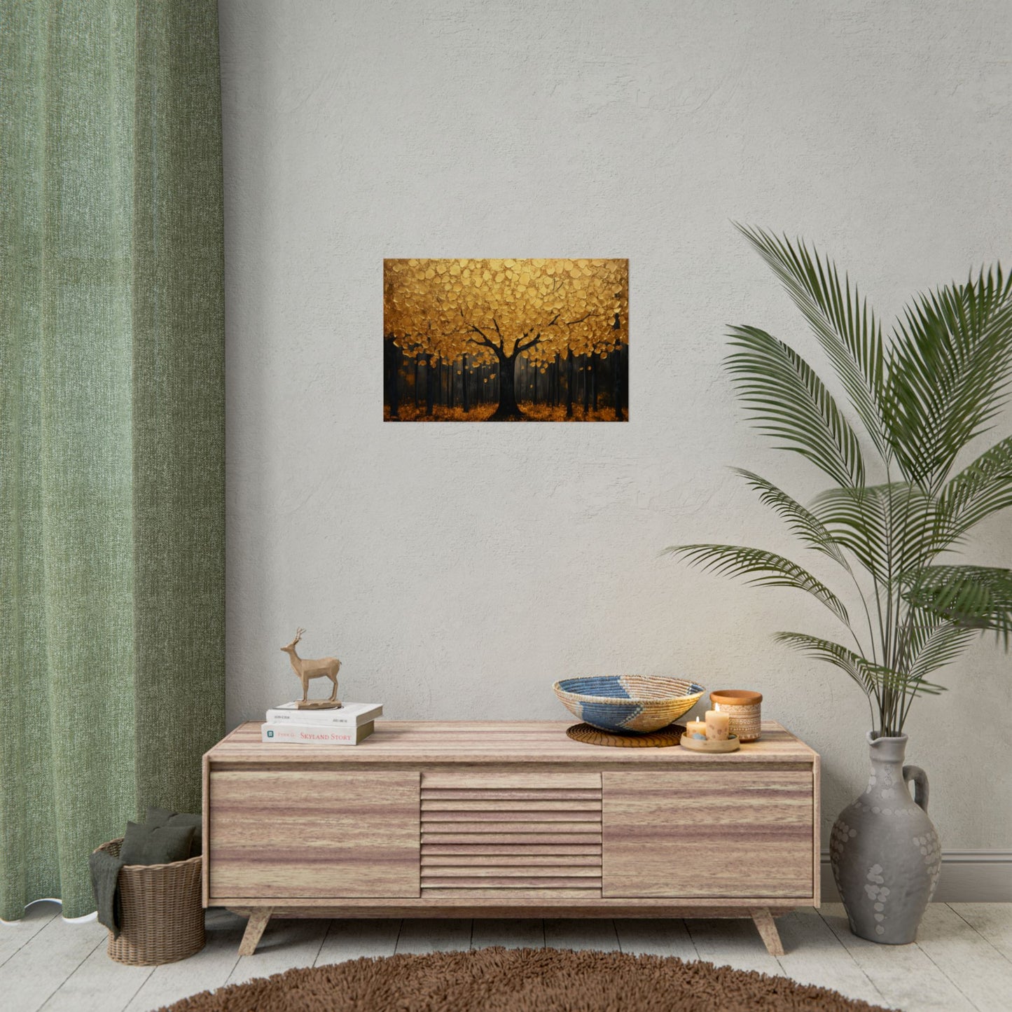 Gold Leaf Golden Forest Tree - Premium Art Print