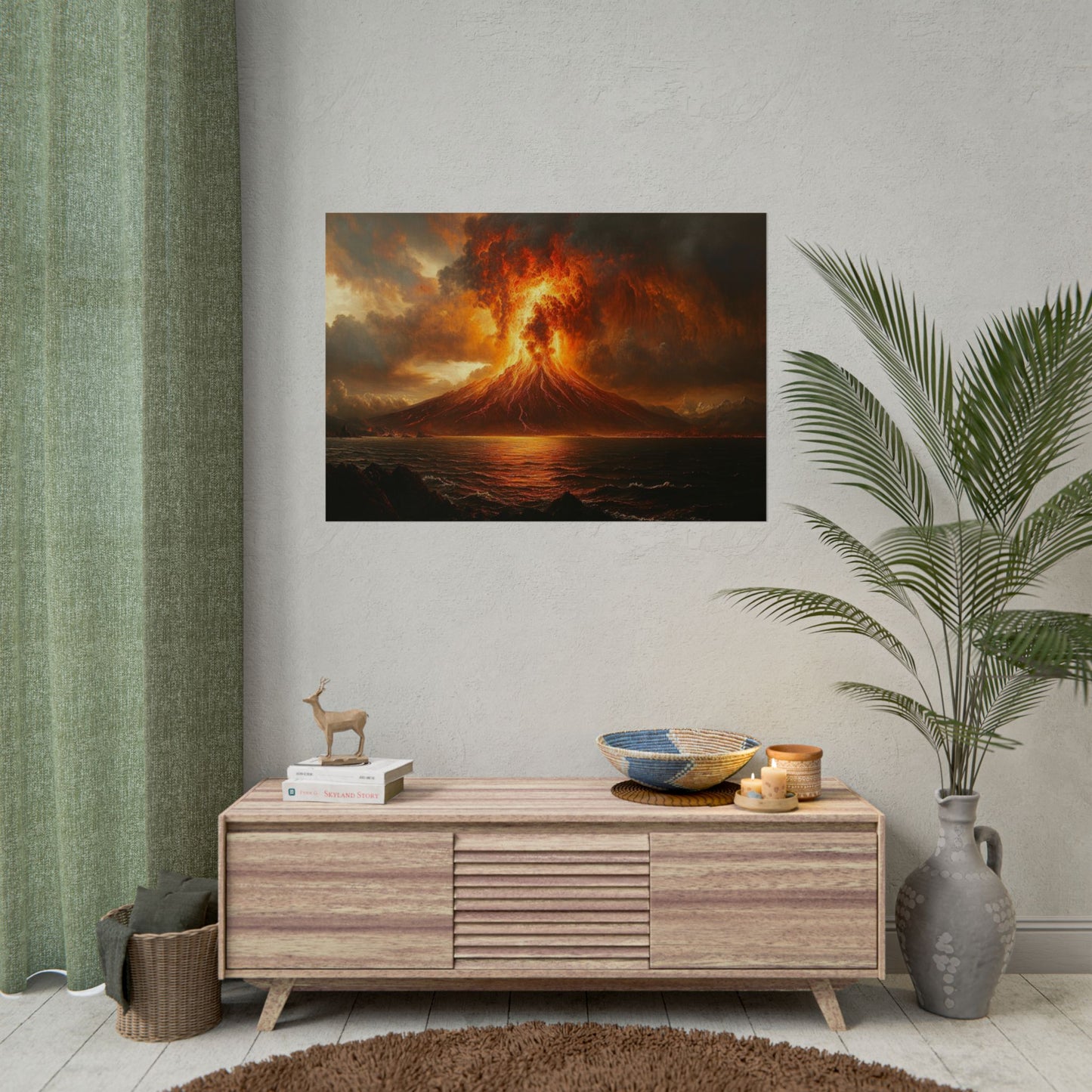 Volcanic Eruption Art - Premium Art Print