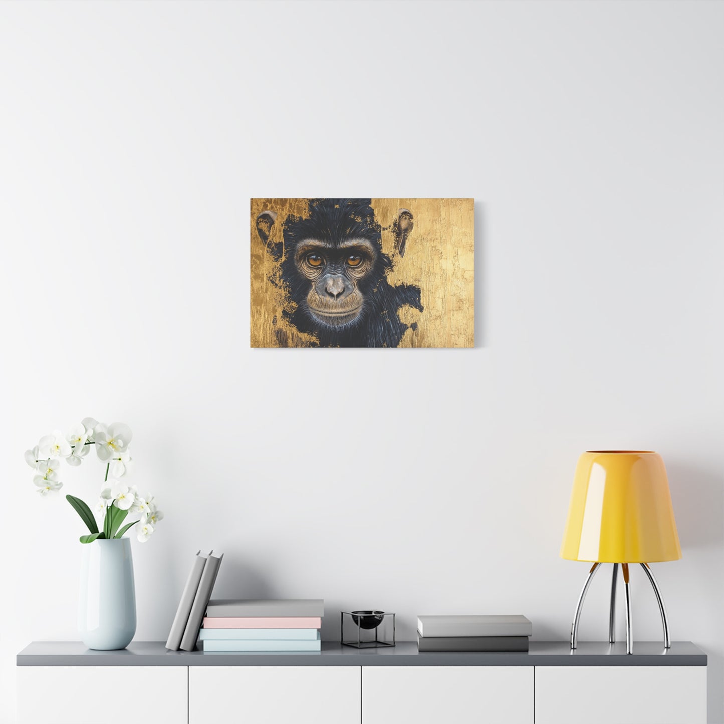 Gold Leaf Chimpanzee - Canvas