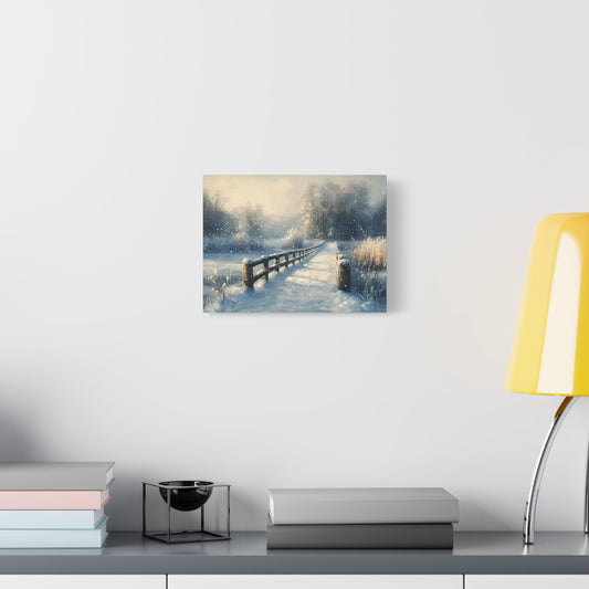 Winter Nostalgia Landscape - Canvas