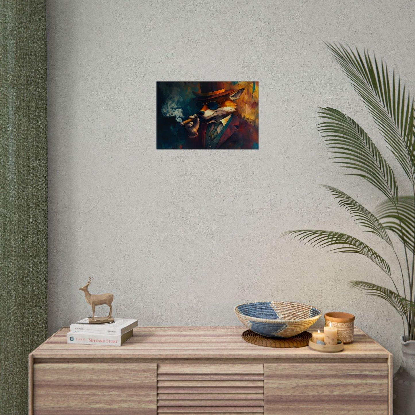 Gangster Fox Art - Premium Art Print