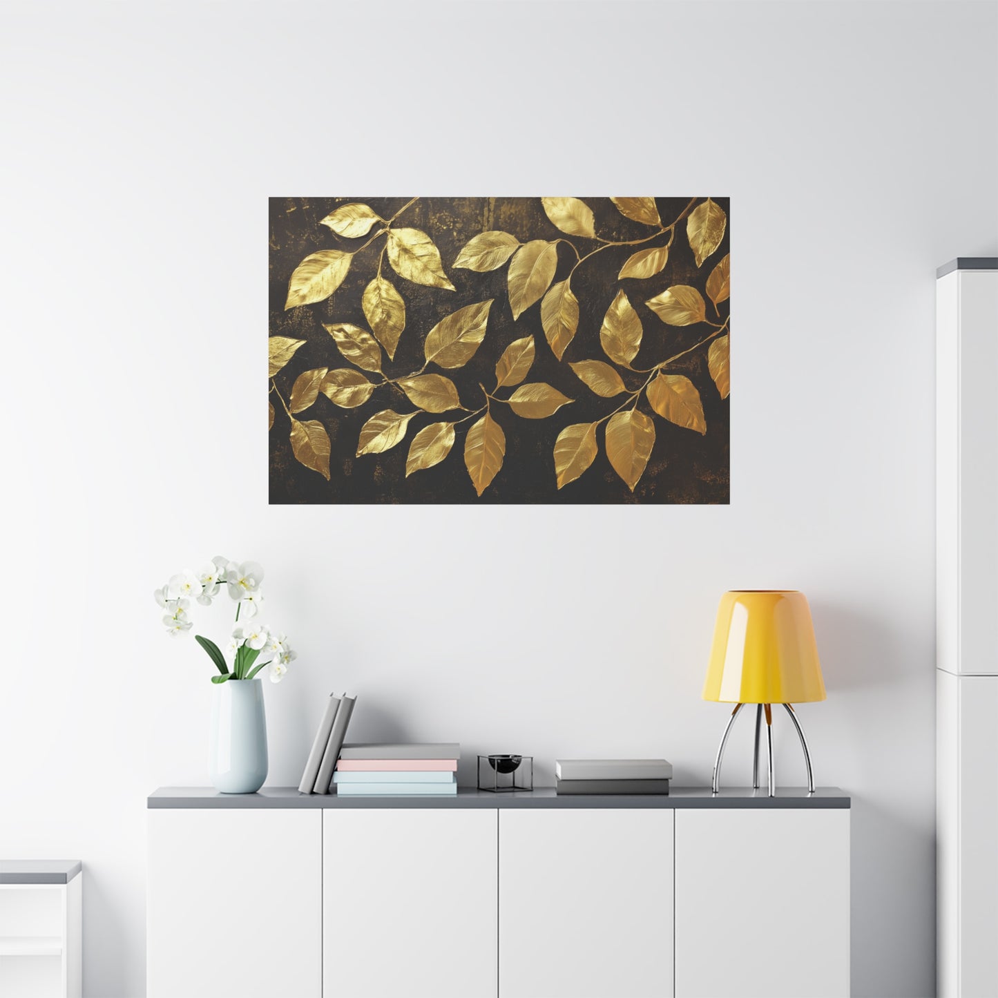 Gold Leaf Golden Leaves - Canvas