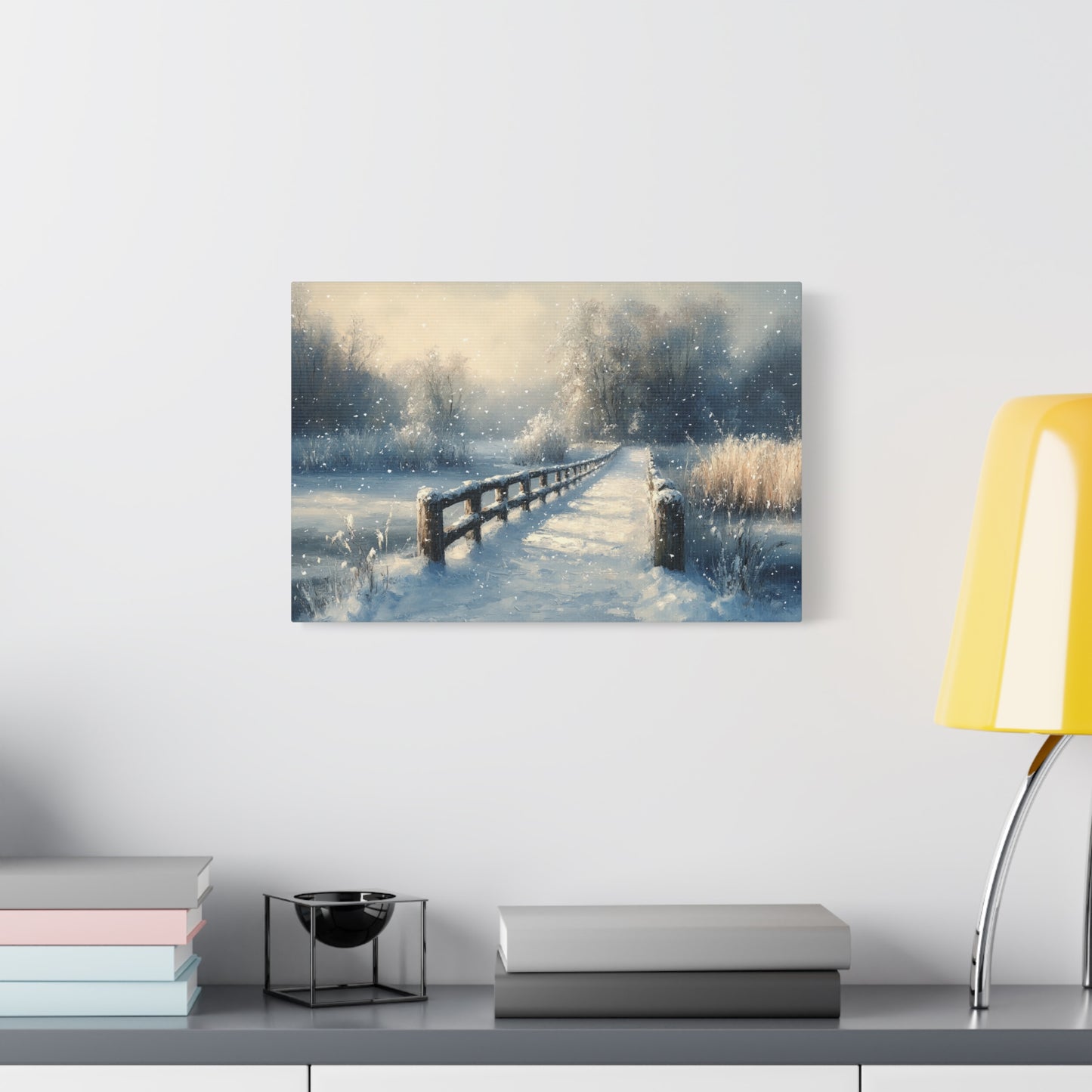 Winter Nostalgia Landscape - Canvas