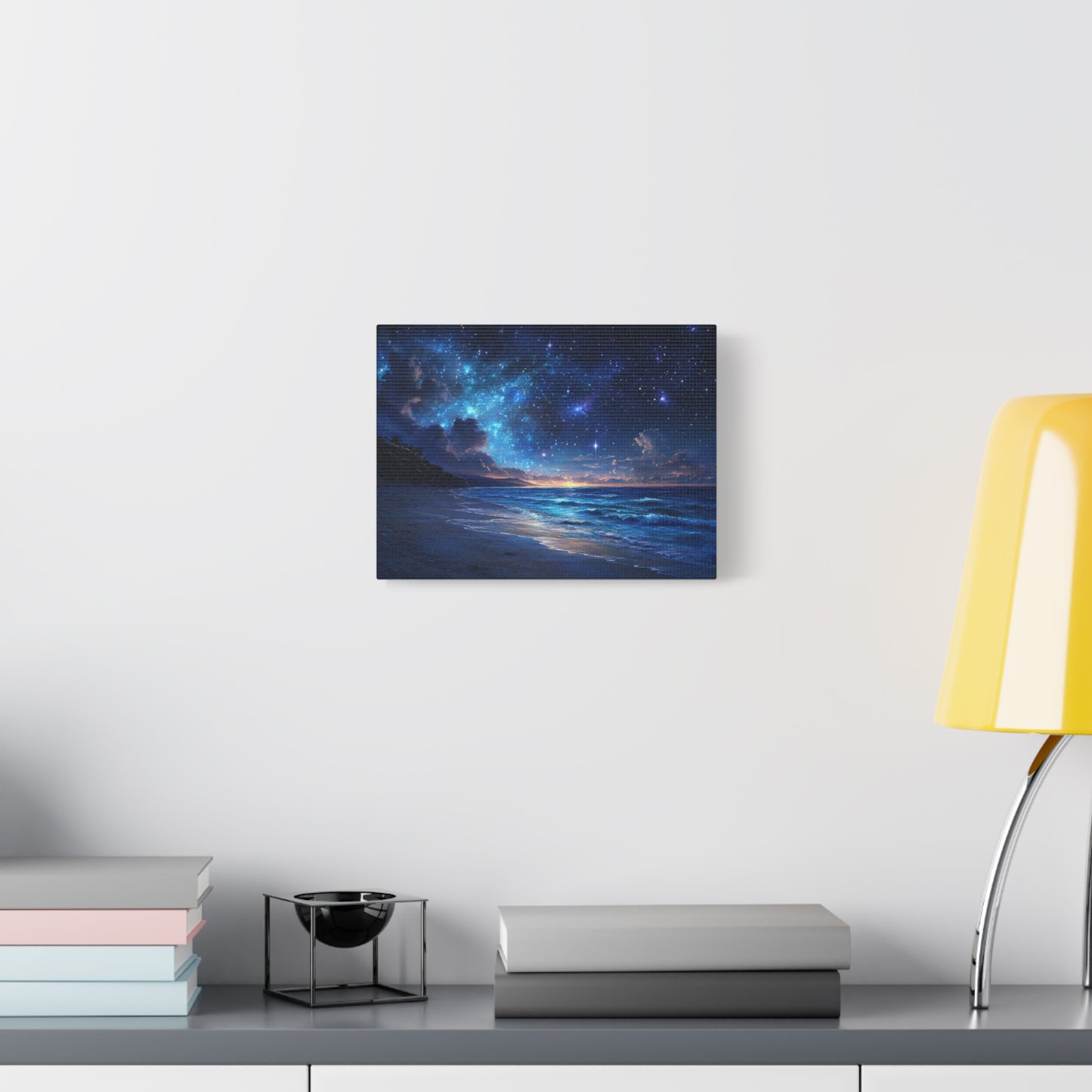 Ethereal Nighttime Oceanic Sky - Canvas