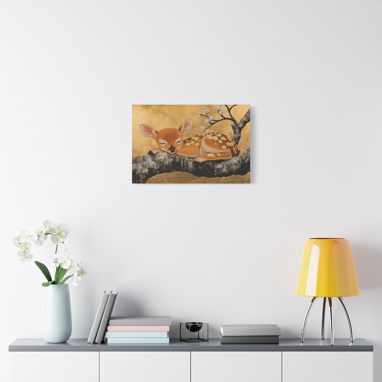 Gold Leaf Baby Deer - Canvas