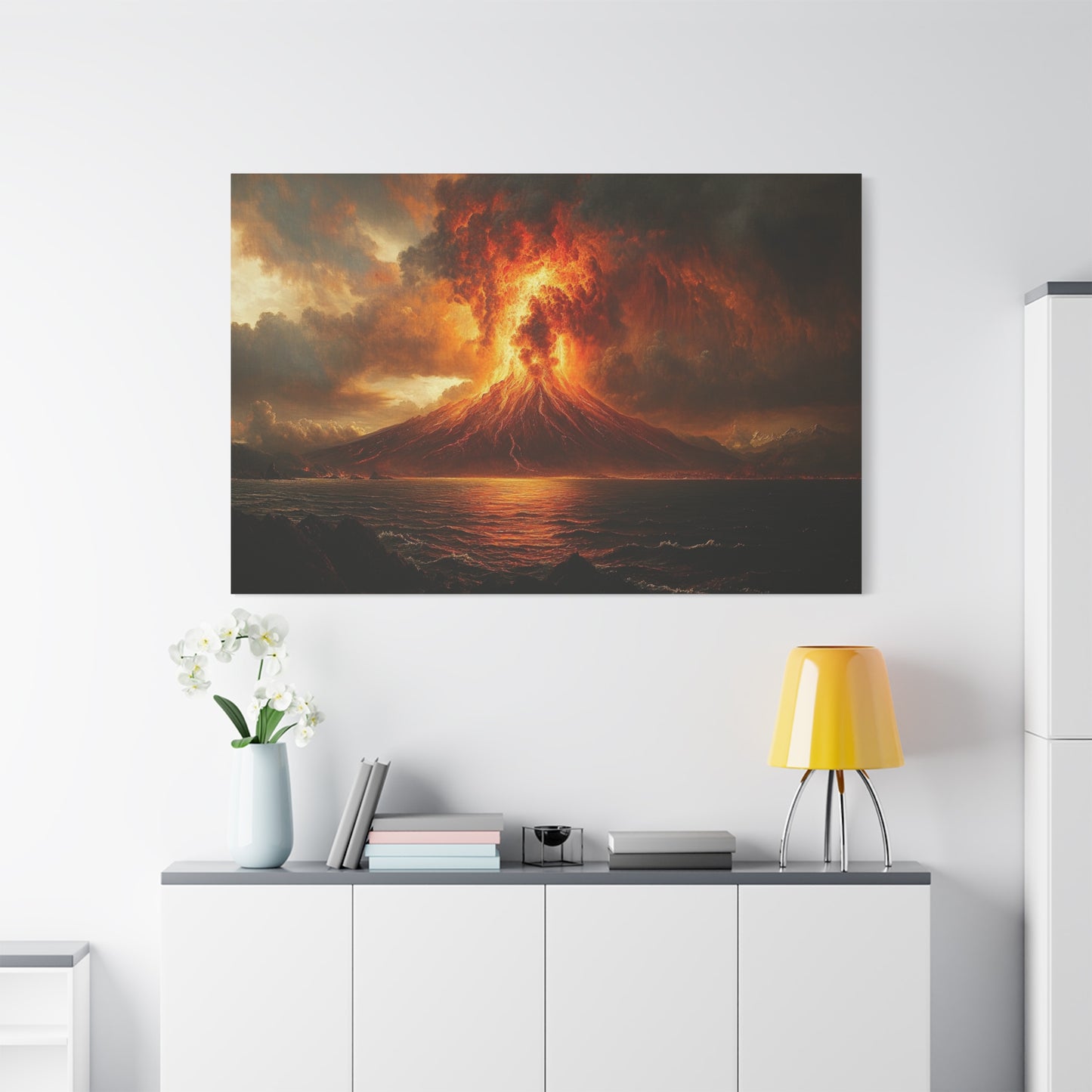 Volcanic Eruption Art - Canvas