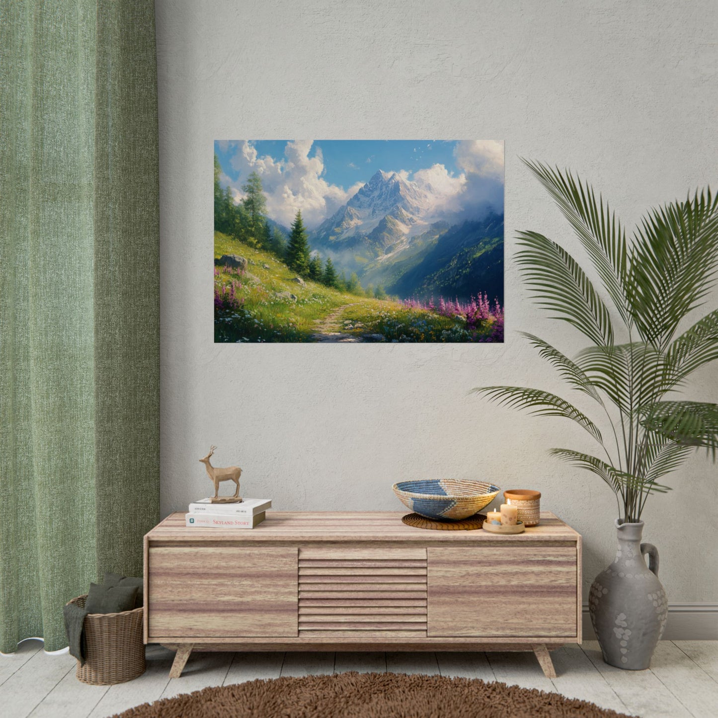 The Path Through The Mountains - Premium Art Print