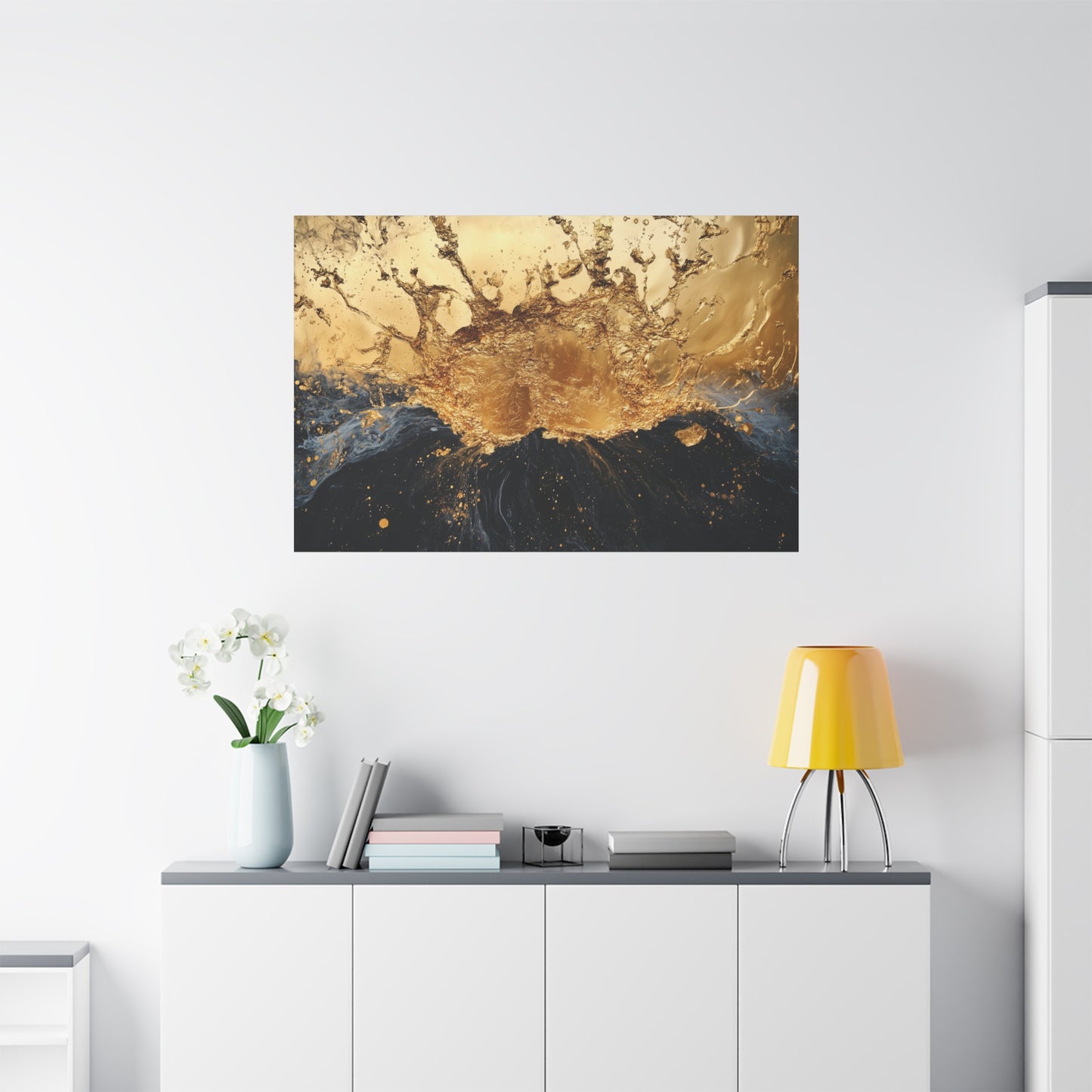 Gold Leaf Abstract Eruption - Canvas
