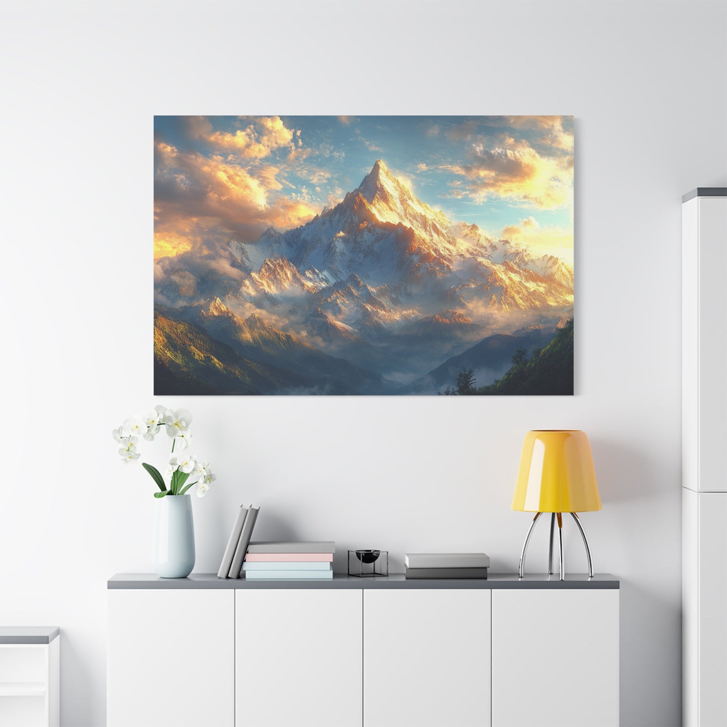 Majestic Glory Beautiful Mountain View - Canvas