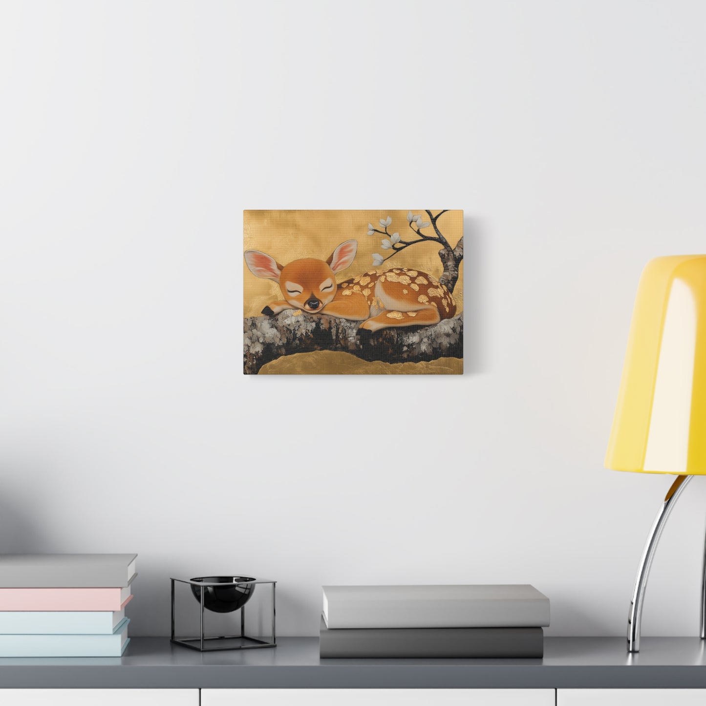 Gold Leaf Baby Deer - Canvas