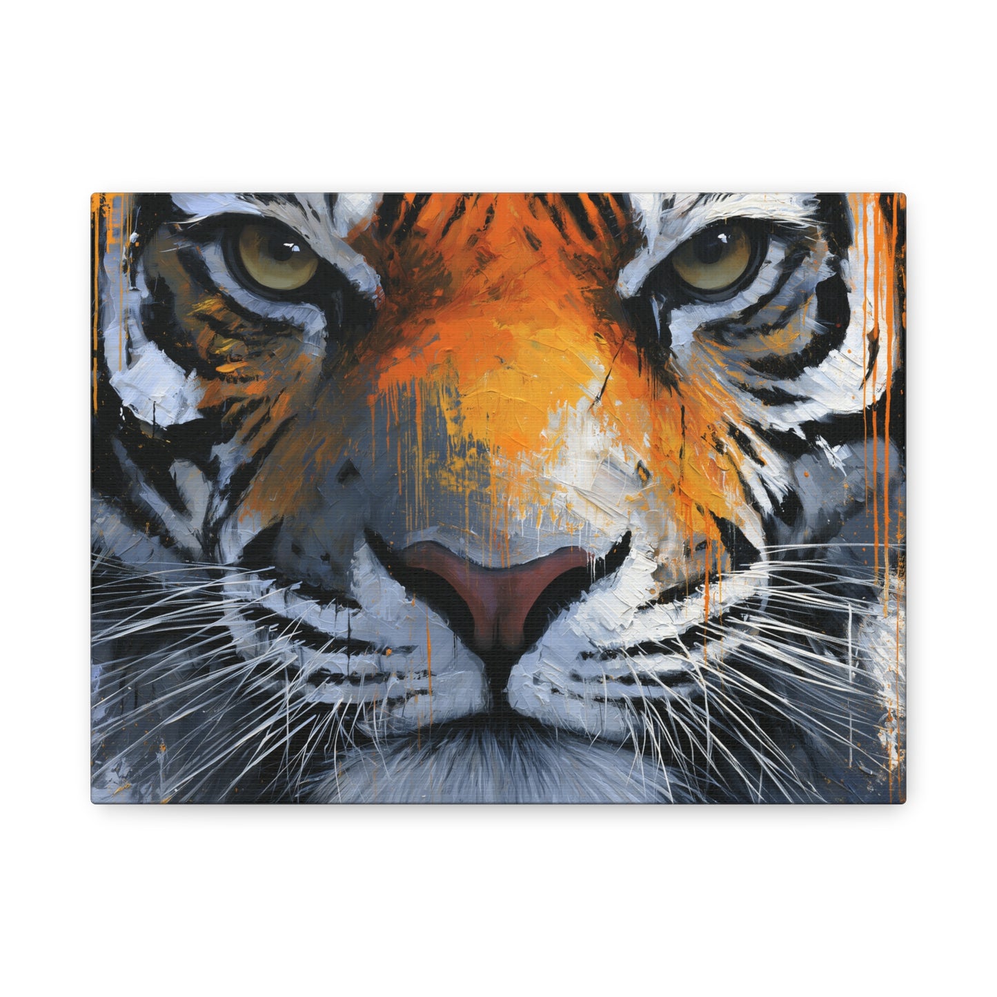 Abstract Tiger Canvas Art - Tiger Wall Decor