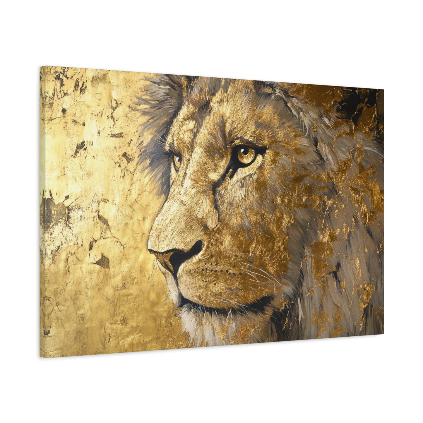 Gold Leaf Lion - Canvas