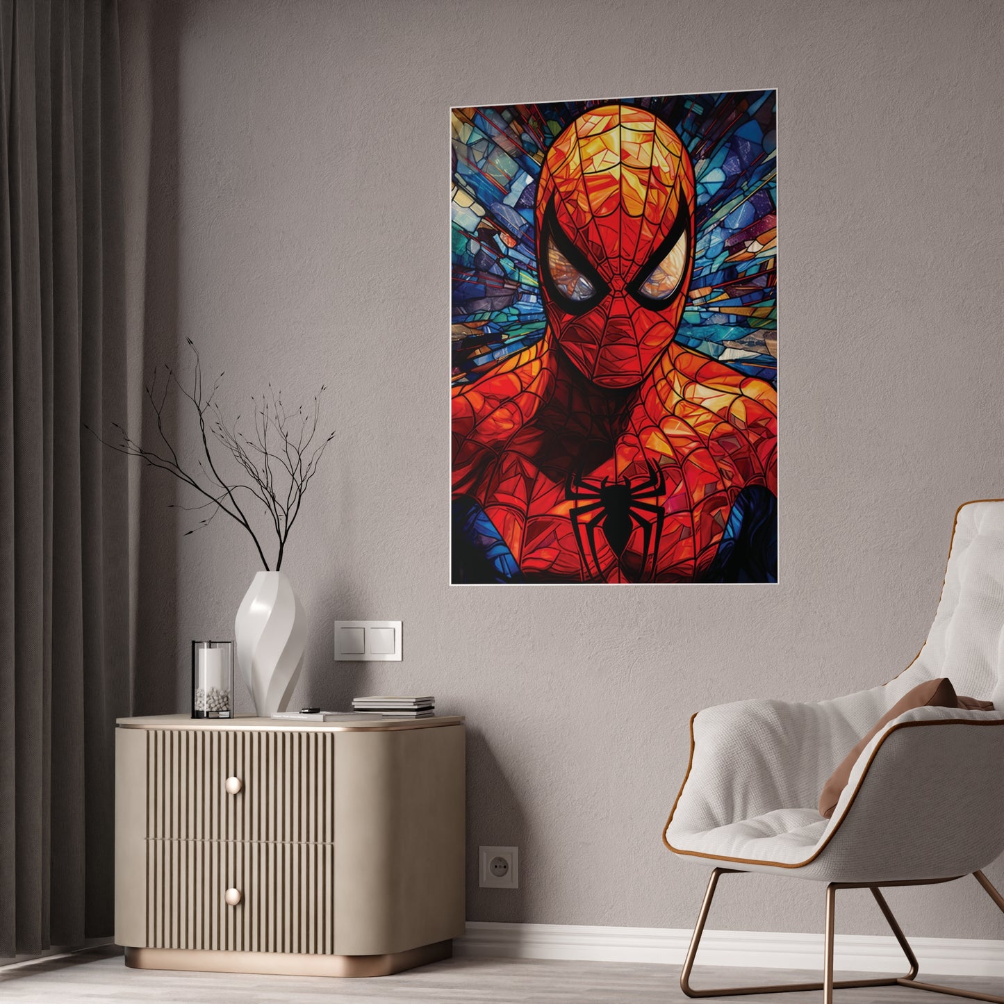 Mosaic Spidey High-Gloss Art Print