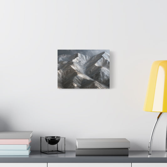 Snowy Mountain Peaks - Canvas