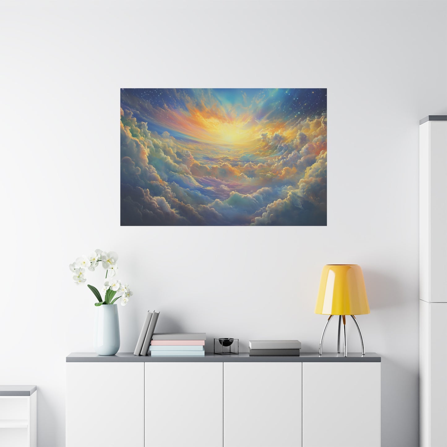 Serene Colorful Sky Art - Canvas