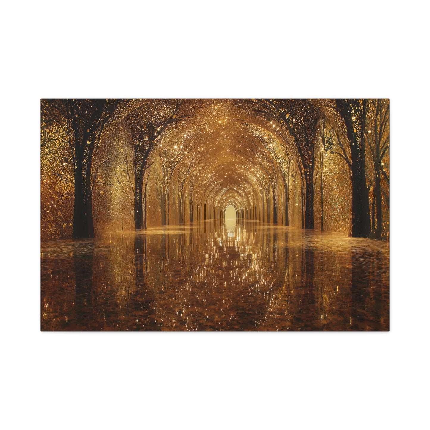 Enchanting Golden Path Art - Canvas