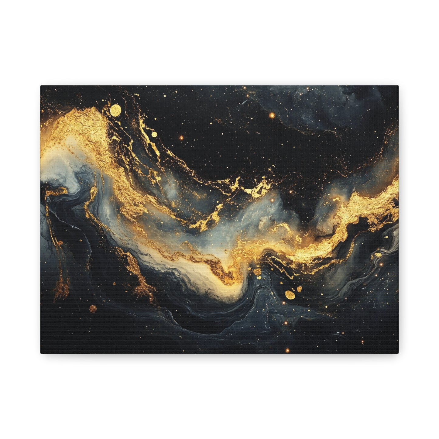 Gold Leaf Outer Space View - Canvas