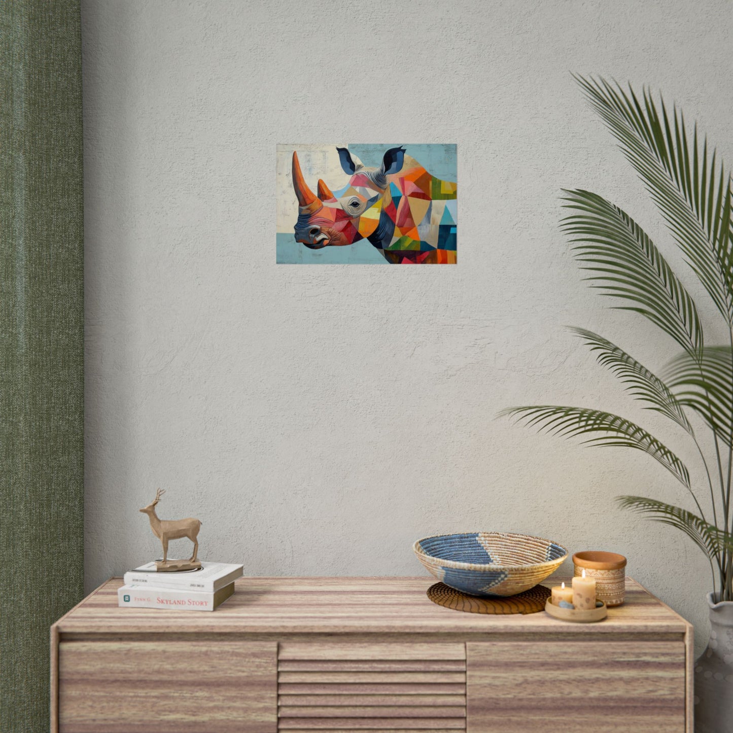 Abstract Rhino - Premium Art Print