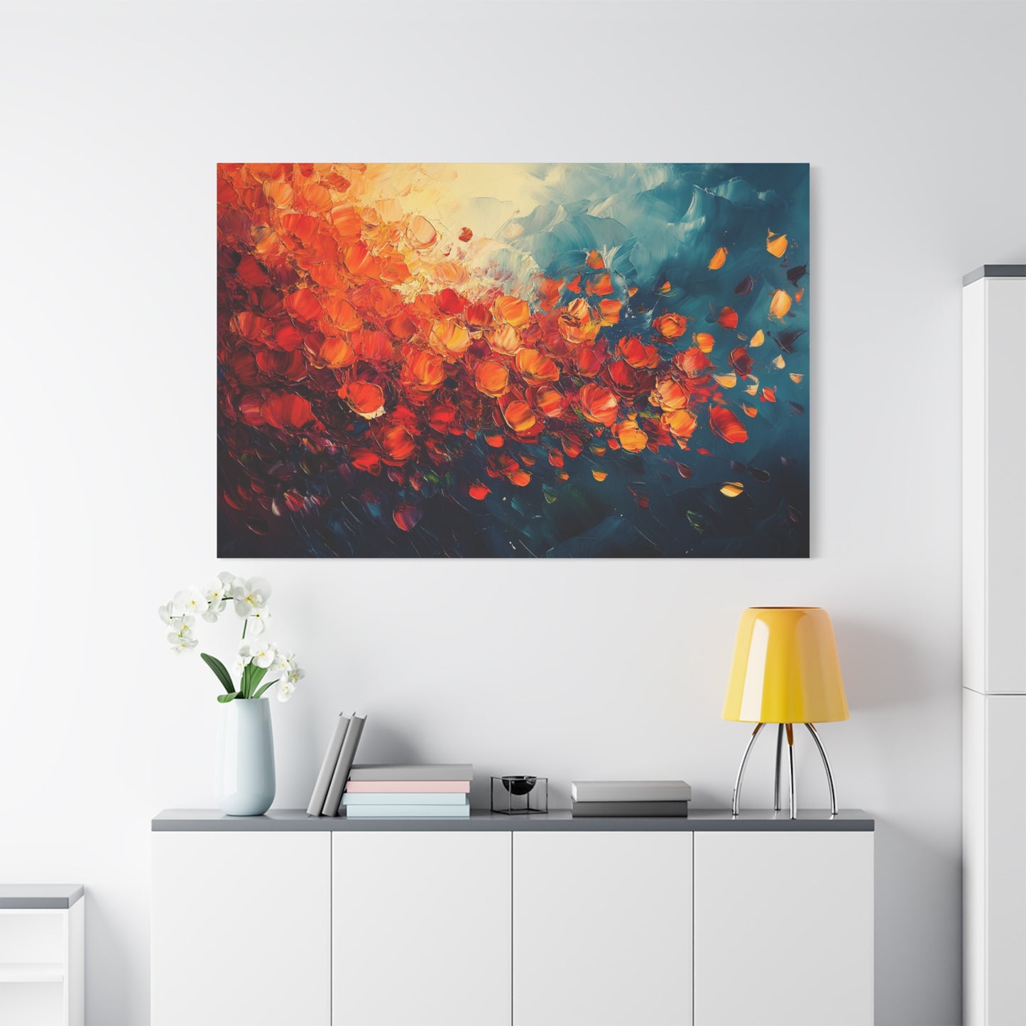 Fiery Floral - Canvas