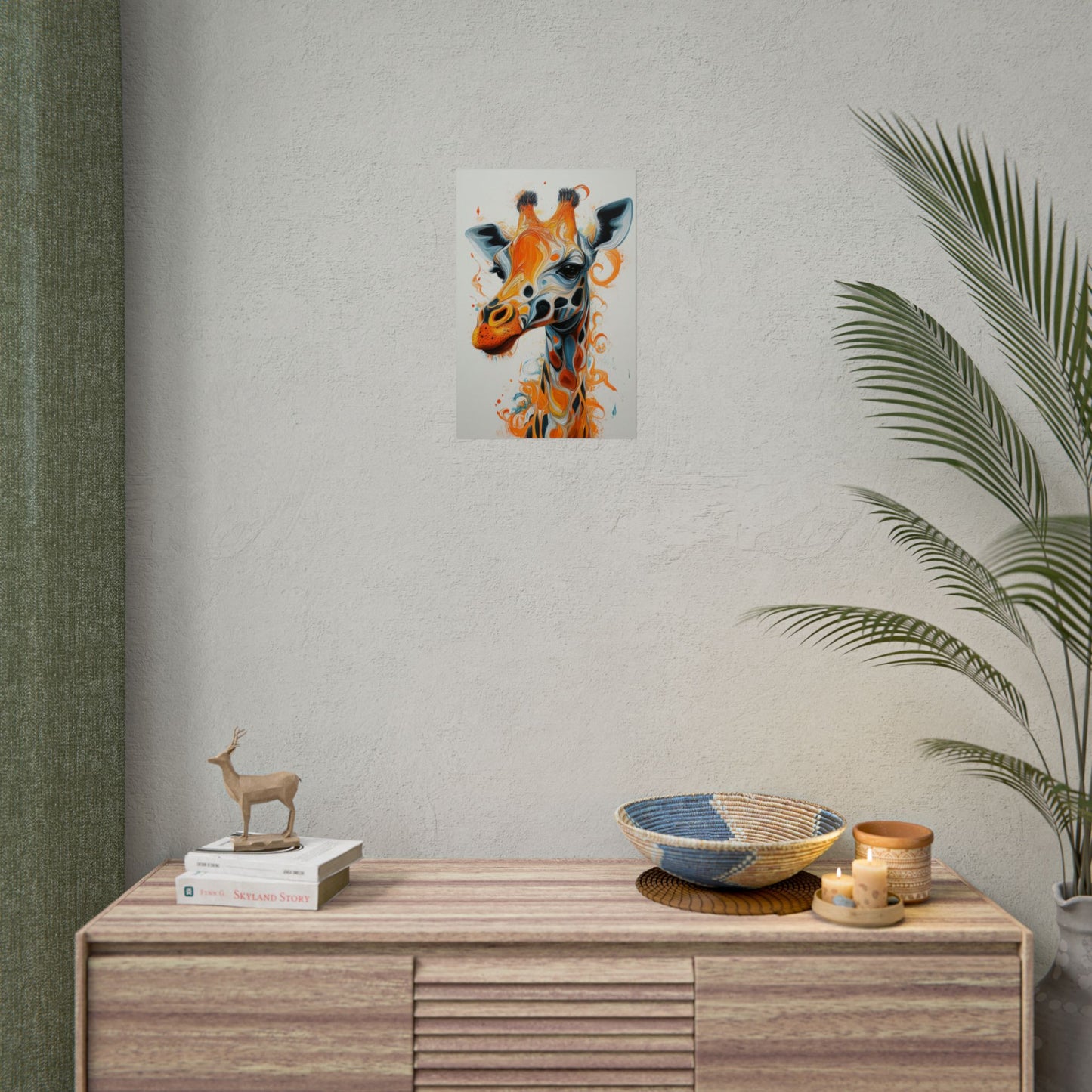 Giraffe Creativity - Premium Art Print