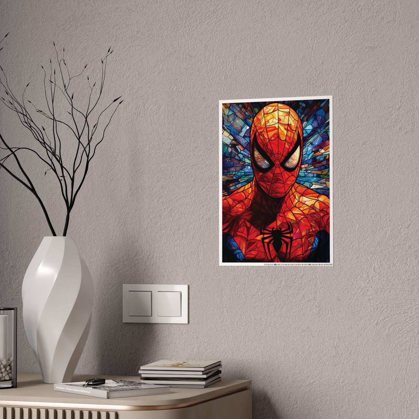Mosaic Spidey High-Gloss Art Print