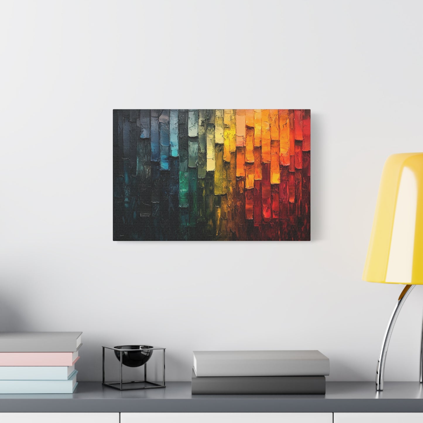 Abstract Color Strips - Canvas