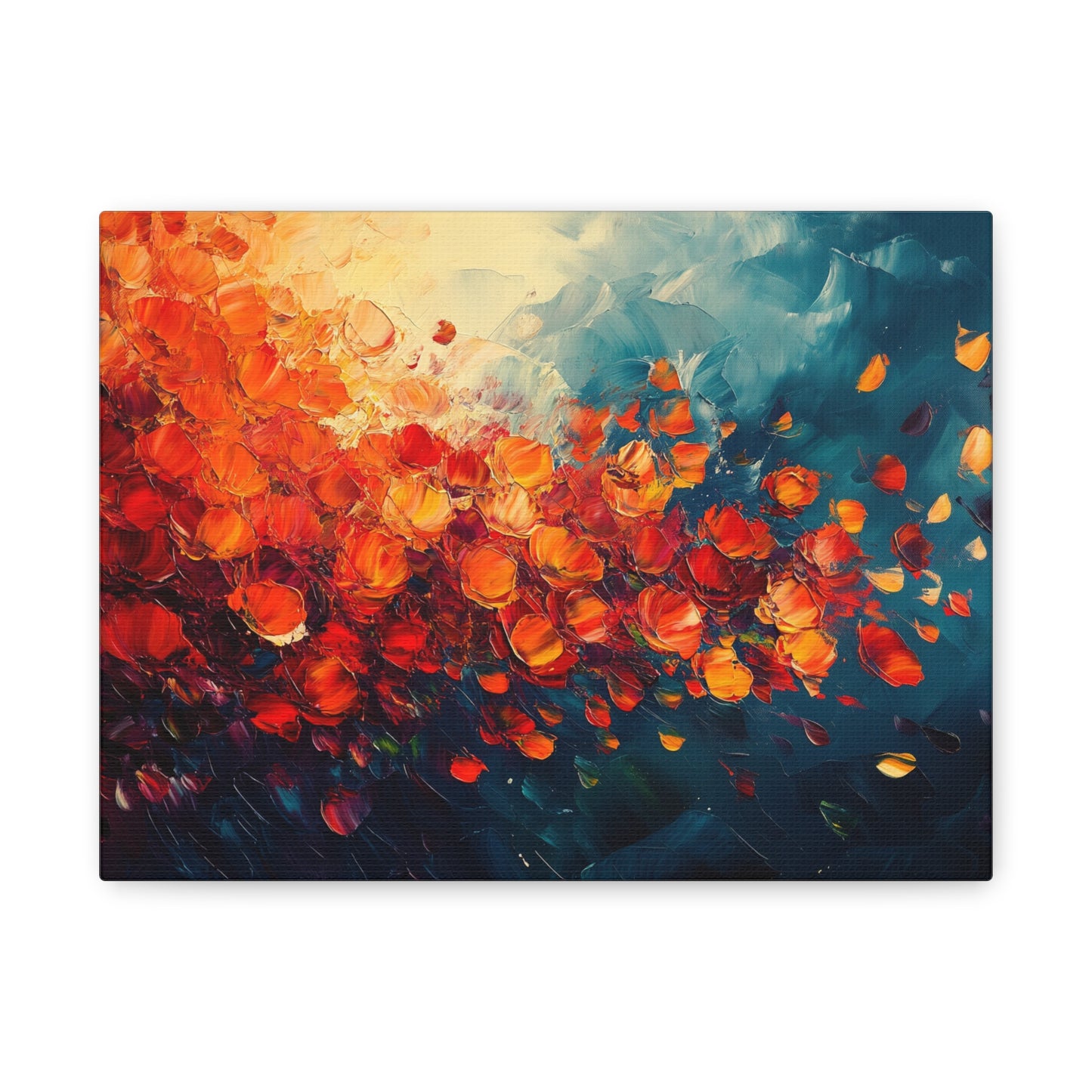 Fiery Floral - Canvas