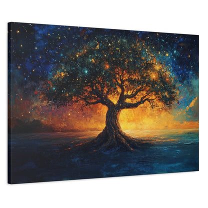 The Star Tree Canvas Art