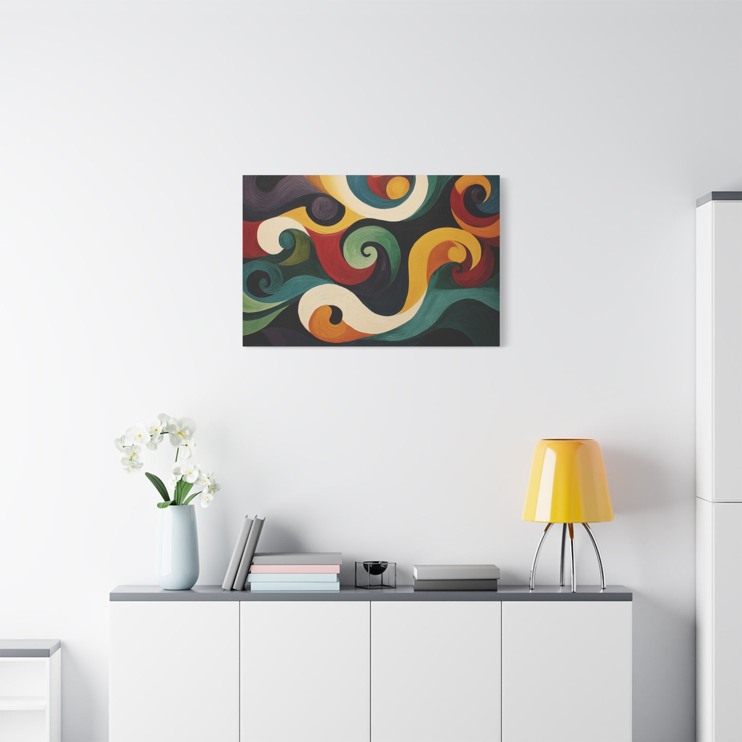 Artistic Swirls Abstract - Canvas