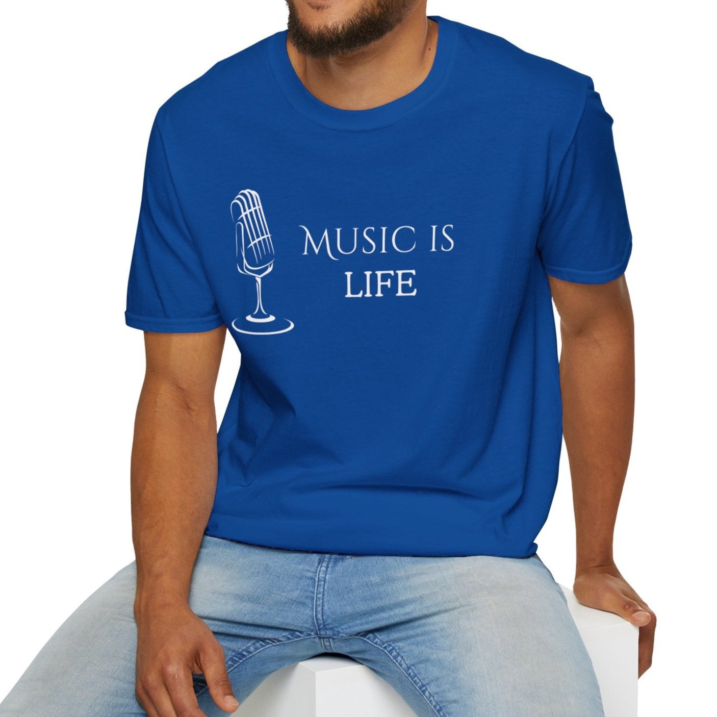 Music Is Life, Unisex Softstyle T-Shirt