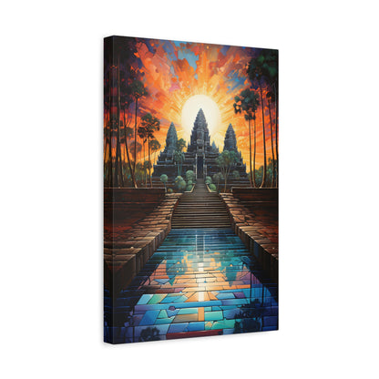 Mosaic Angkor Wat Canvas