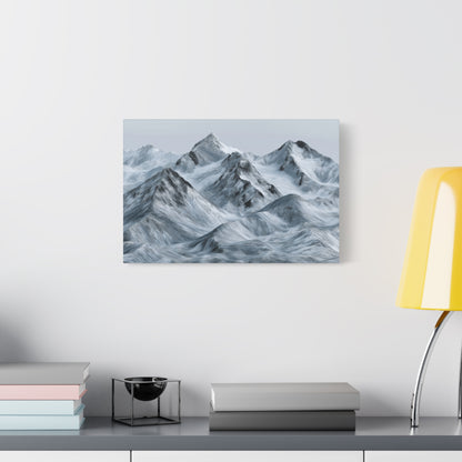 Snowy Mountain Range Glory - Canvas