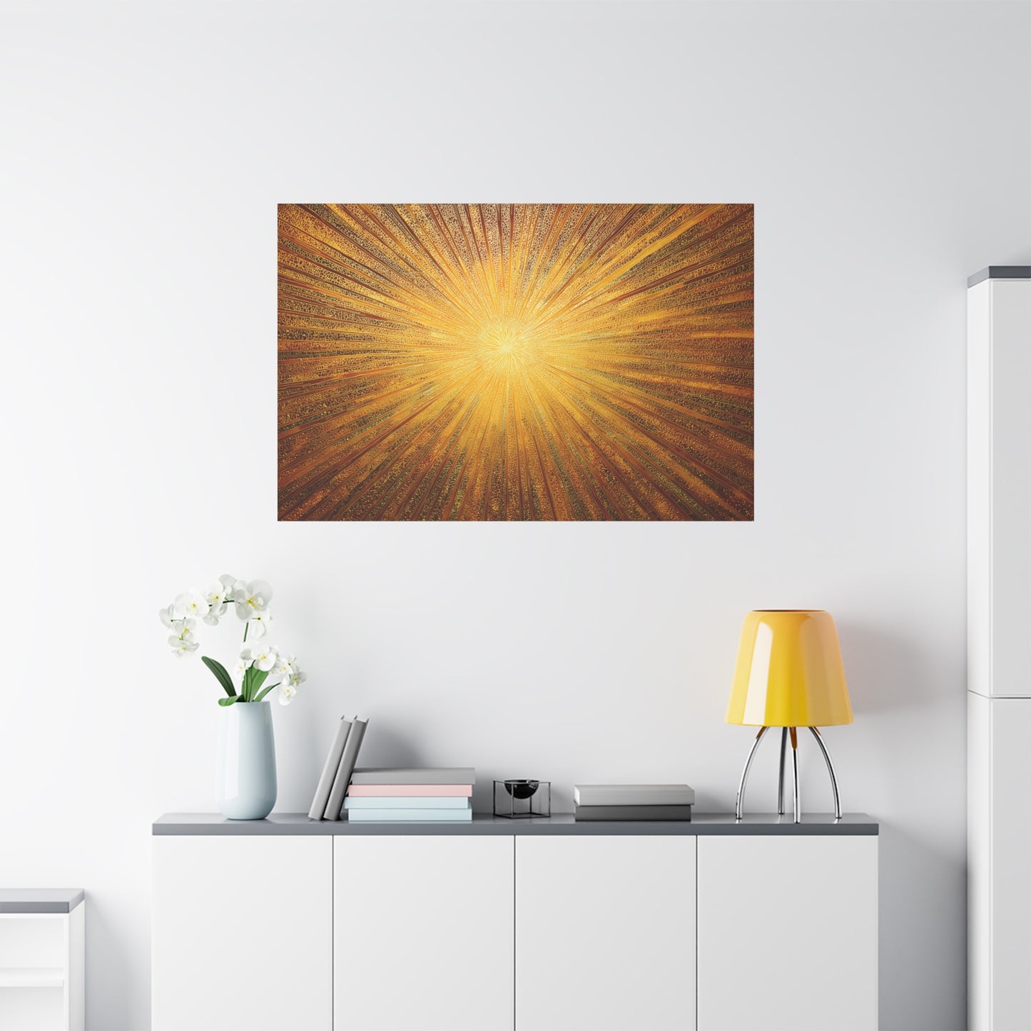 Abstract Sunrays Creativity Art - Canvas
