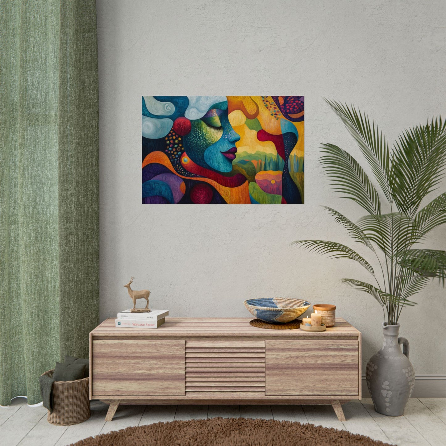 Abstract Mother Earth - Premium Art Print