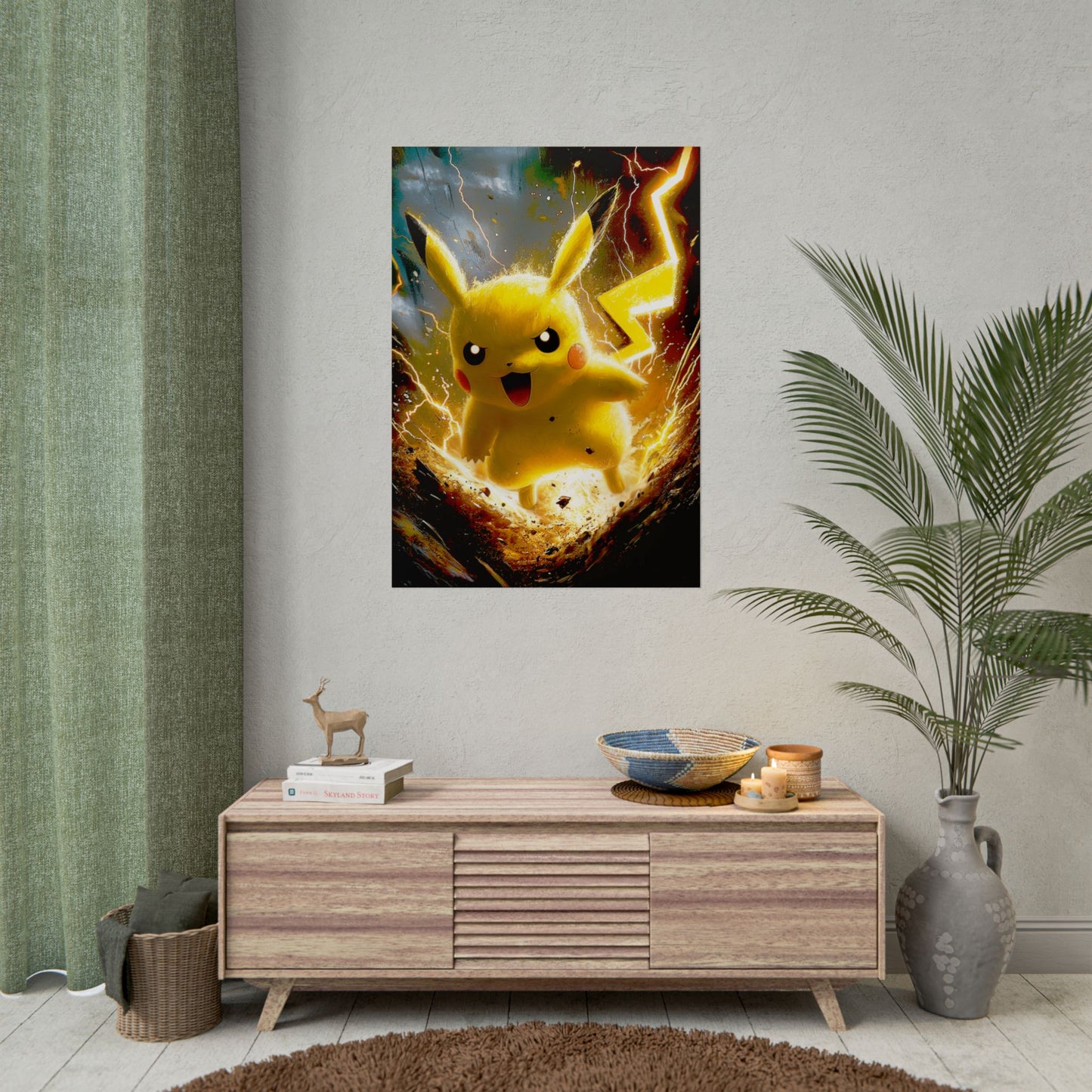 Lightning Mouse Thunderbolt Art - Premium Art Print