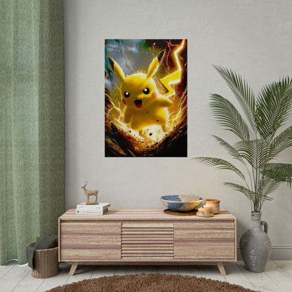Lightning Mouse Thunderbolt Art - Premium Art Print
