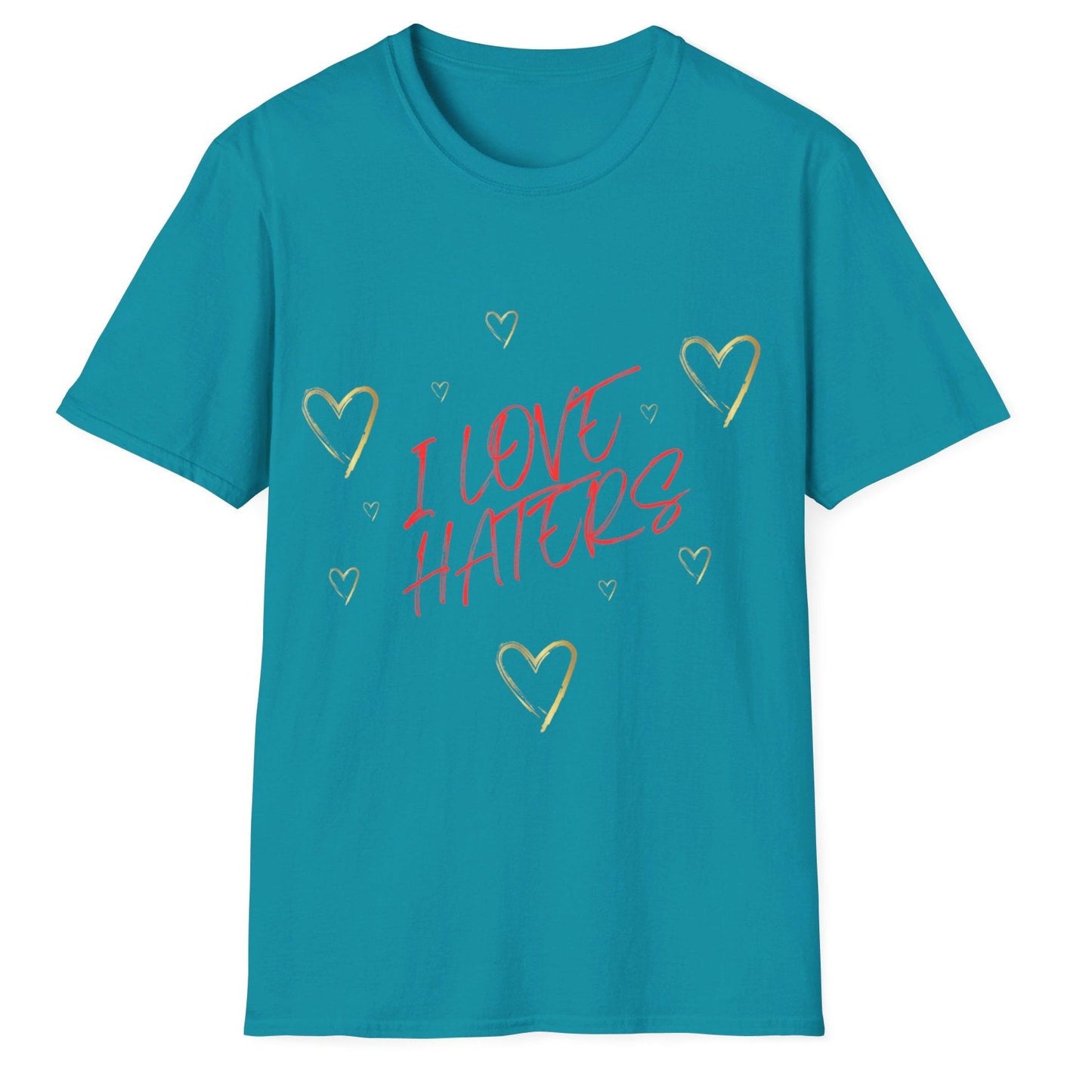 I Love Haters, Unisex Softstyle T-Shirt