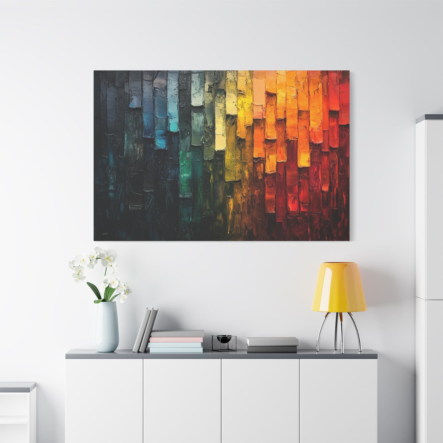 Abstract Color Strips - Canvas