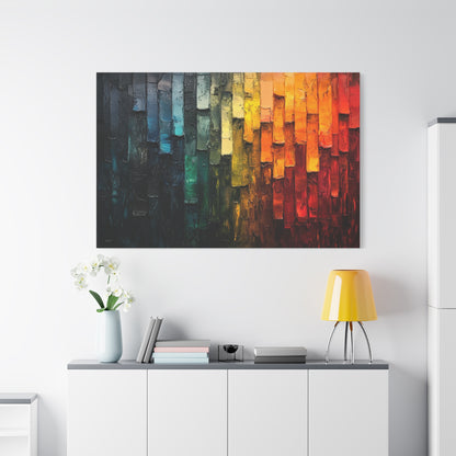 Abstract Color Strips - Canvas