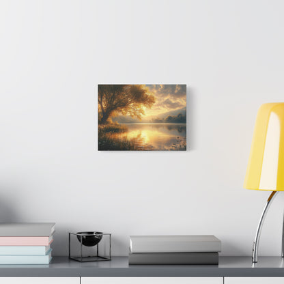 Peaceful Waterside Tranquility - Canvas