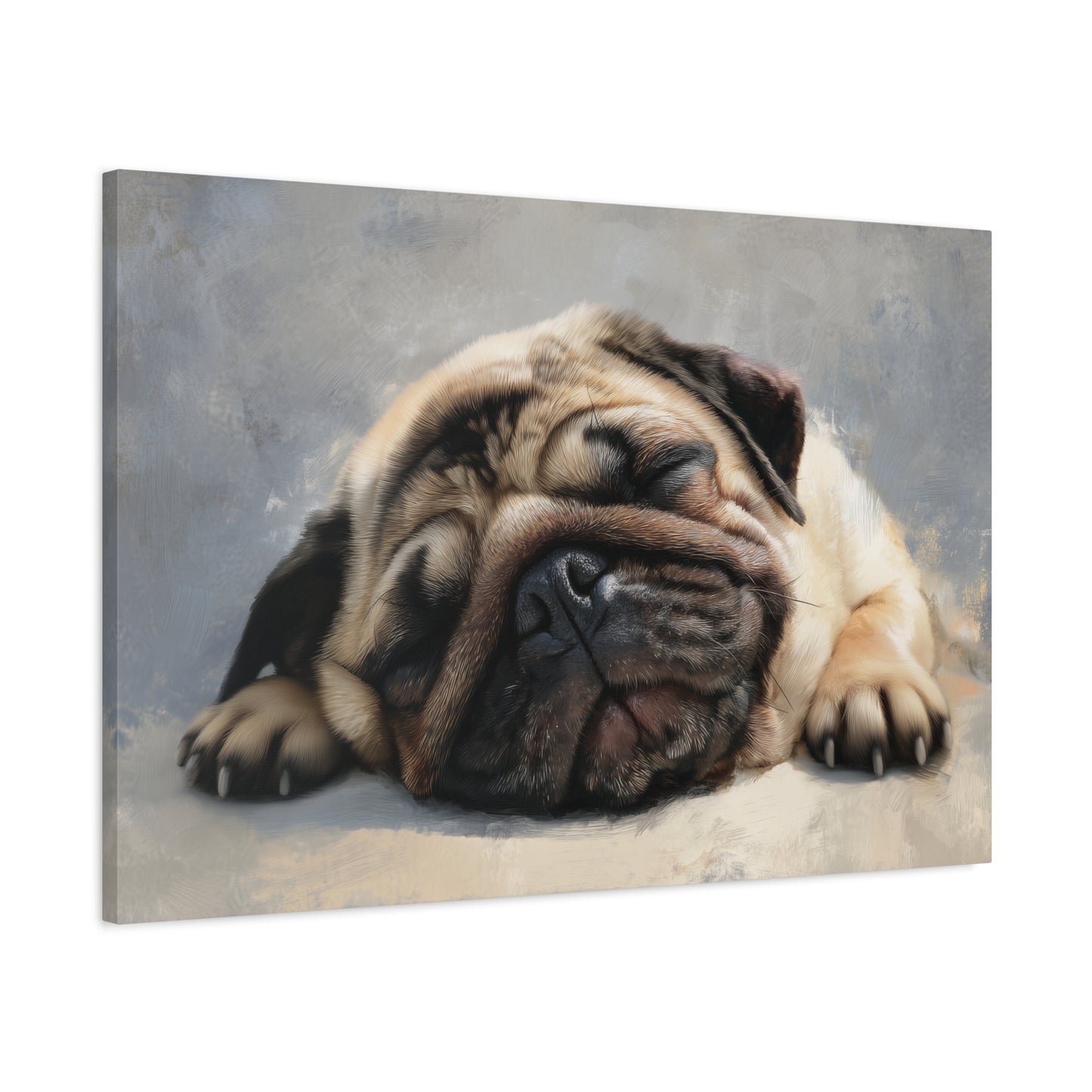 Sleeping Pug Art - Canvas Wall Decor
