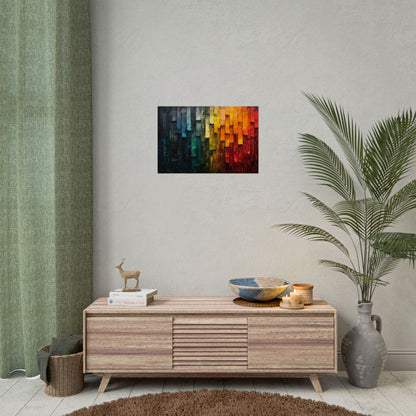 Abstract Color Strips - Premium Art Print
