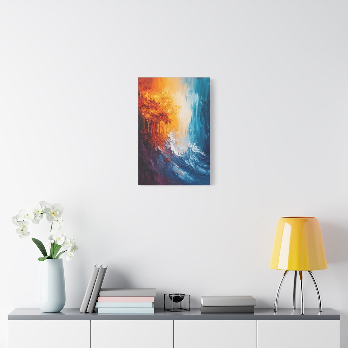 Oceanic Crash Of Colors - Canvas